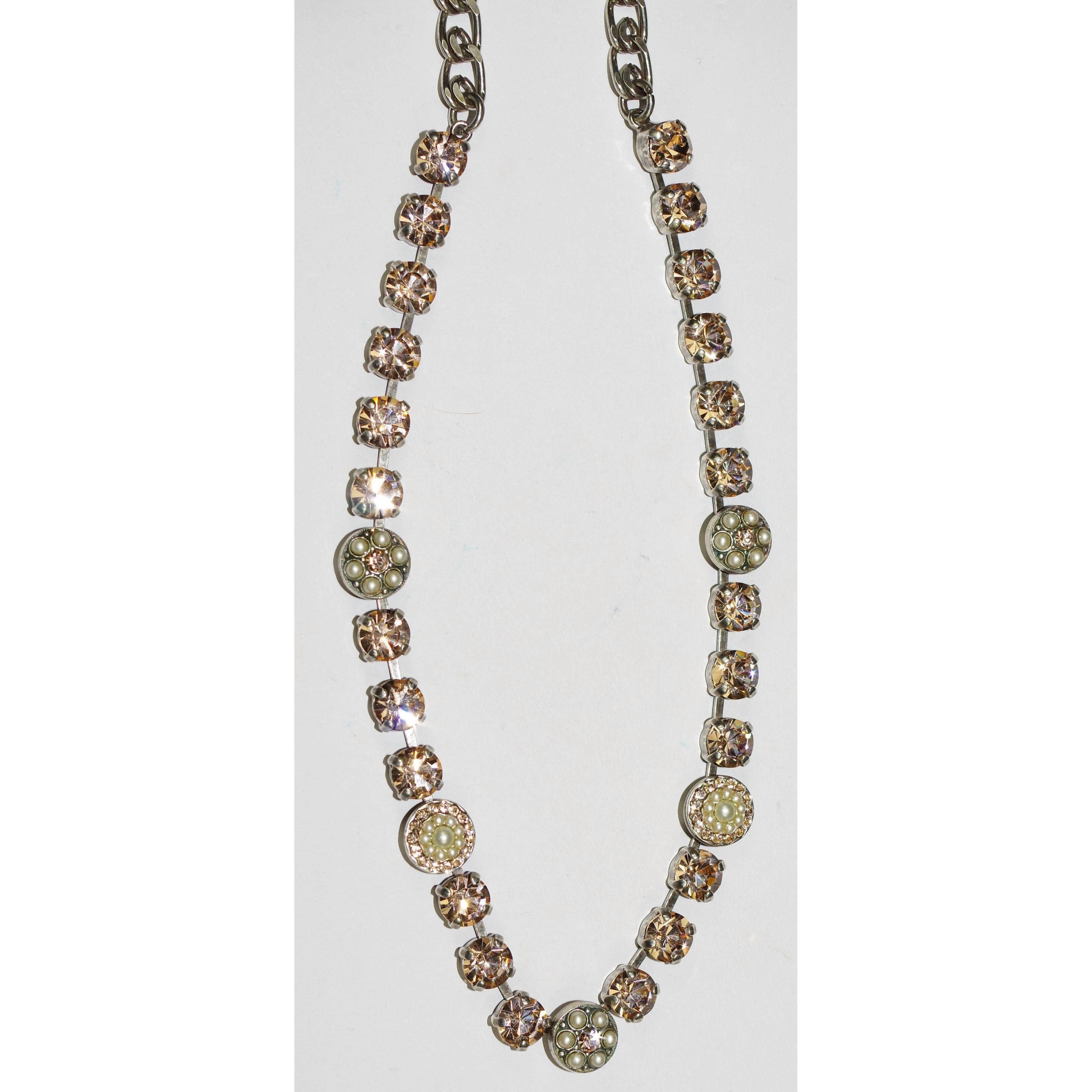 New Mariana Women's Beauty Necklace In Amber, Pearl